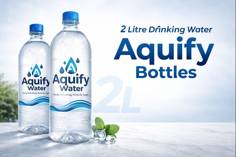 2 litre packaged drinking water bottles