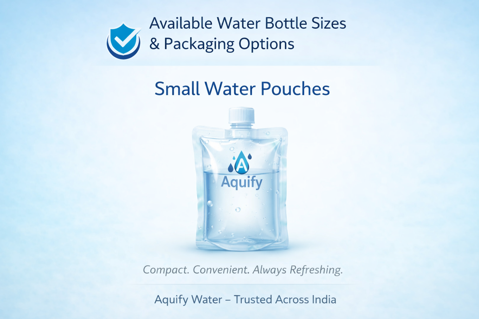 Small Water Pouches