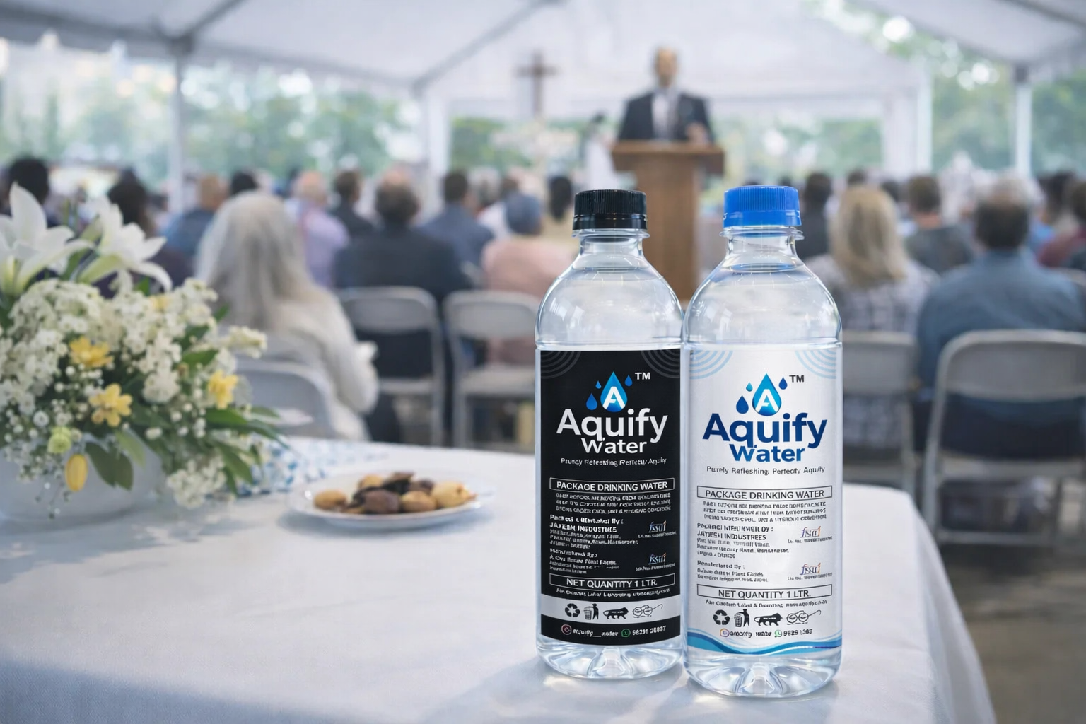 Religious event water bottles
