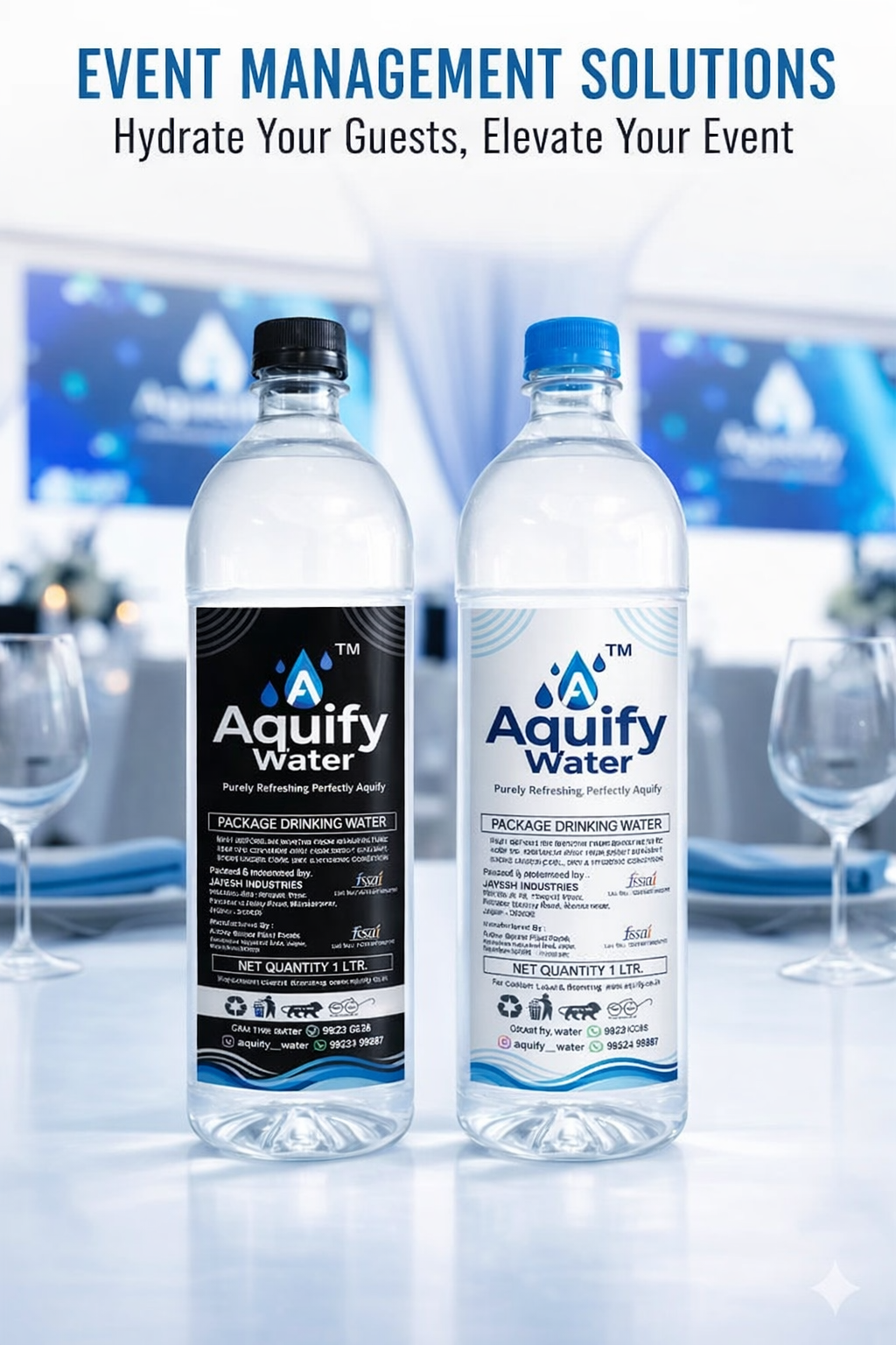 Event management water bottle supplier
